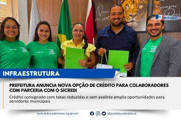 PREFEITURA ANUNCIA NOVA OPÇÃO DE CRÉDITO PARA COLABORADORES COM PARCERIA COM O SICREDI