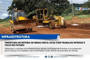 PREFEITURA DE IBITIÚRA DE MINAS INICIA 2026 COM TRABALHO INTENSO E FOCO NO FUTURO