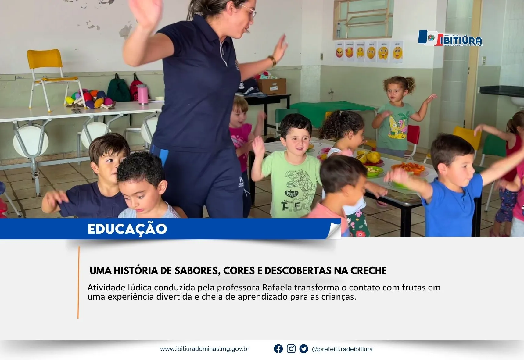 UMA HISTÓRIA DE SABORES, CORES E DESCOBERTAS NA CRECHE