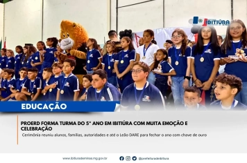 PROERD FORMA TURMA DO 5º ANO EM IBITIÚRA COM MUITA EMOÇÃO E CELEBRAÇÃO