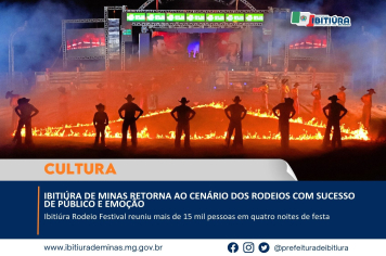 IBITIÚRA DE MINAS RETORNA AO CENÁRIO DOS RODEIOS COM SUCESSO DE PÚBLICO E EMOÇÃO