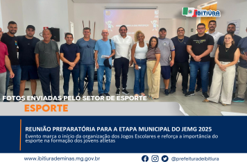 REUNIÃO PREPARATÓRIA PARA A ETAPA MUNICIPAL DO JEMG 2025