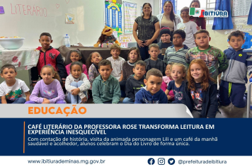 CAFÉ LITERÁRIO DA PROFESSORA ROSE TRANSFORMA LEITURA EM EXPERIÊNCIA INESQUECÍVEL