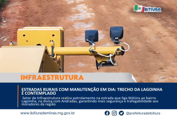 ESTRADAS RURAIS COM MANUTENÇÃO EM DIA: TRECHO DA LAGOINHA É CONTEMPLADO