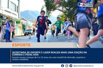 SECRETARIA DE ESPORTE E LAZER REALIZA MAIS UMA EDIÇÃO DA CORRIDA E PEDAL KIDS