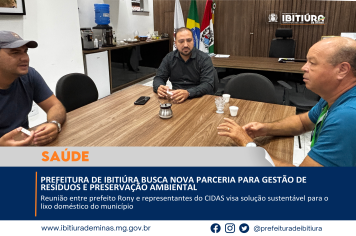 PREFEITURA DE IBITIÚRA BUSCA NOVA PARCERIA PARA GESTÃO DE RESÍDUOS E PRESERVAÇÃO AMBIENTAL