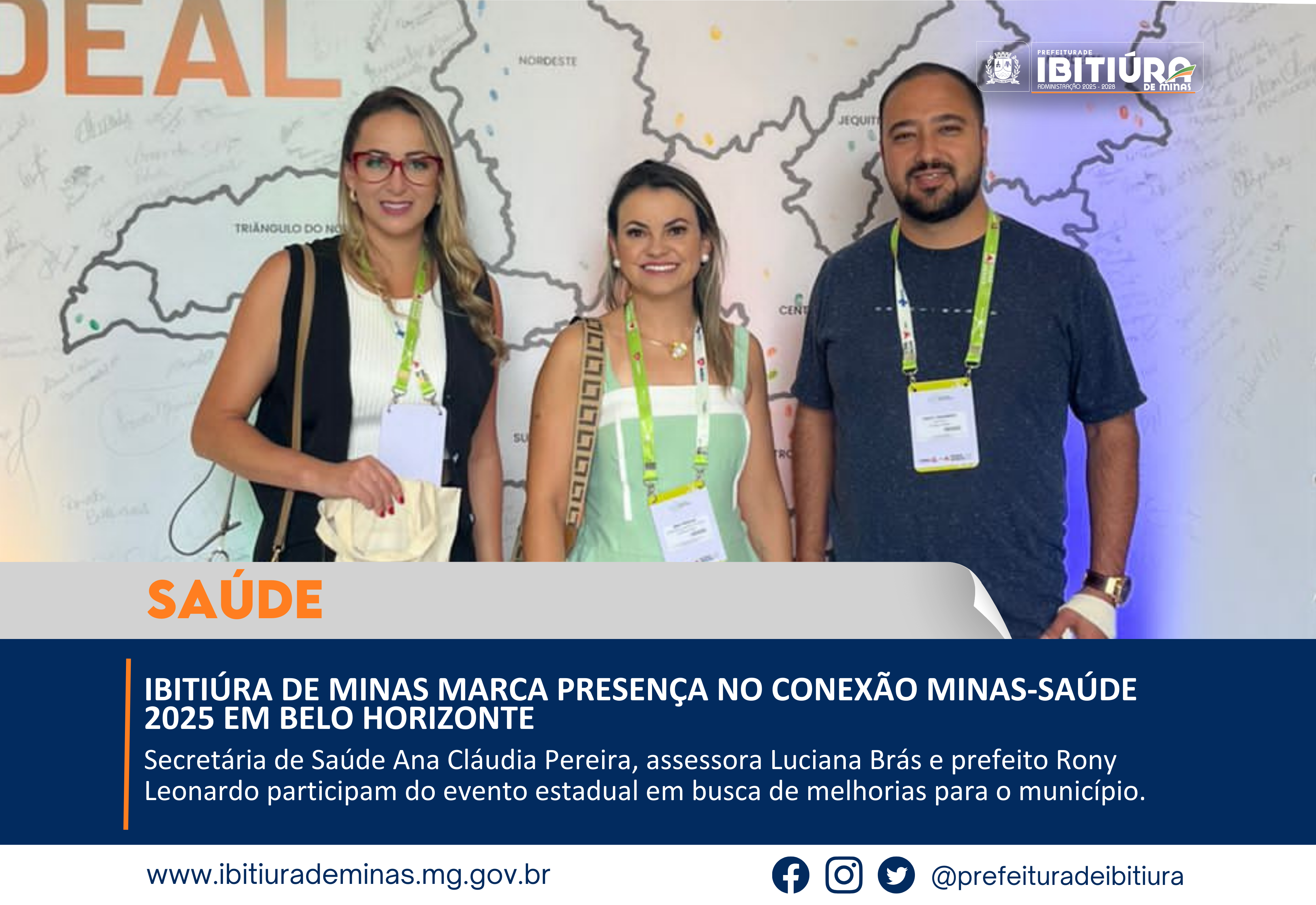 IBITIÚRA DE MINAS MARCA PRESENÇA NO CONEXÃO MINAS-SAÚDE 2025 EM BELO HORIZONTE