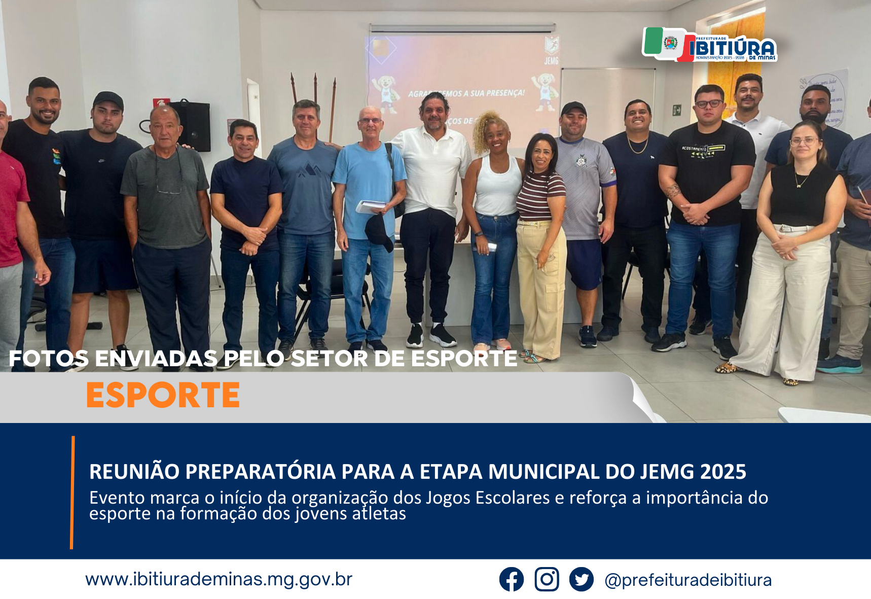 REUNIÃO PREPARATÓRIA PARA A ETAPA MUNICIPAL DO JEMG 2025