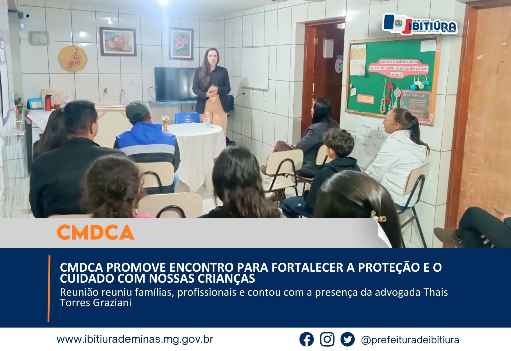 CMDCA PROMOVE ENCONTRO PARA FORTALECER A PROTEÇÃO E O CUIDADO COM NOSSAS CRIANÇAS