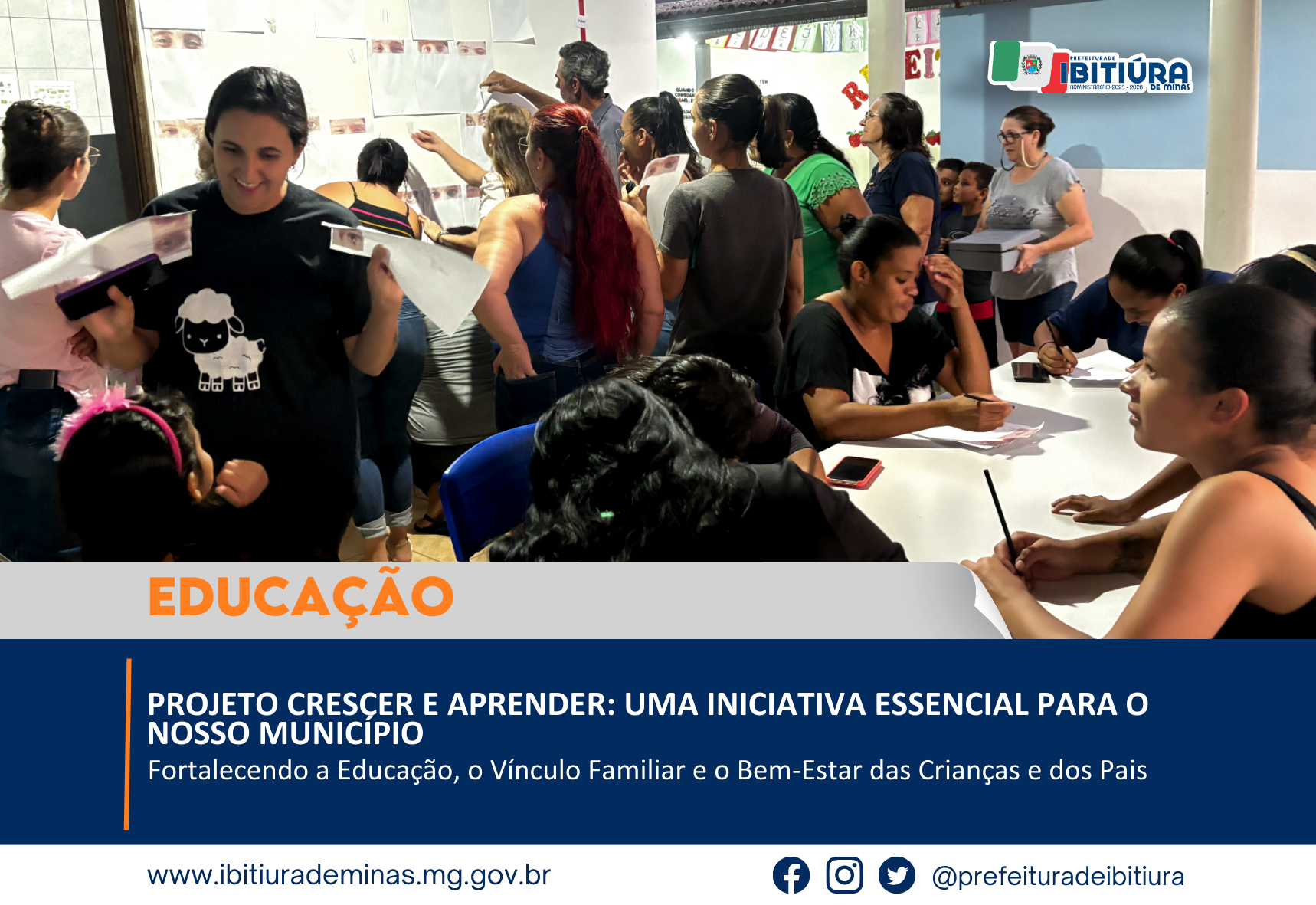 PROJETO CRESCER E APRENDER: UMA INICIATIVA ESSENCIAL PARA O NOSSO MUNICÍPIO