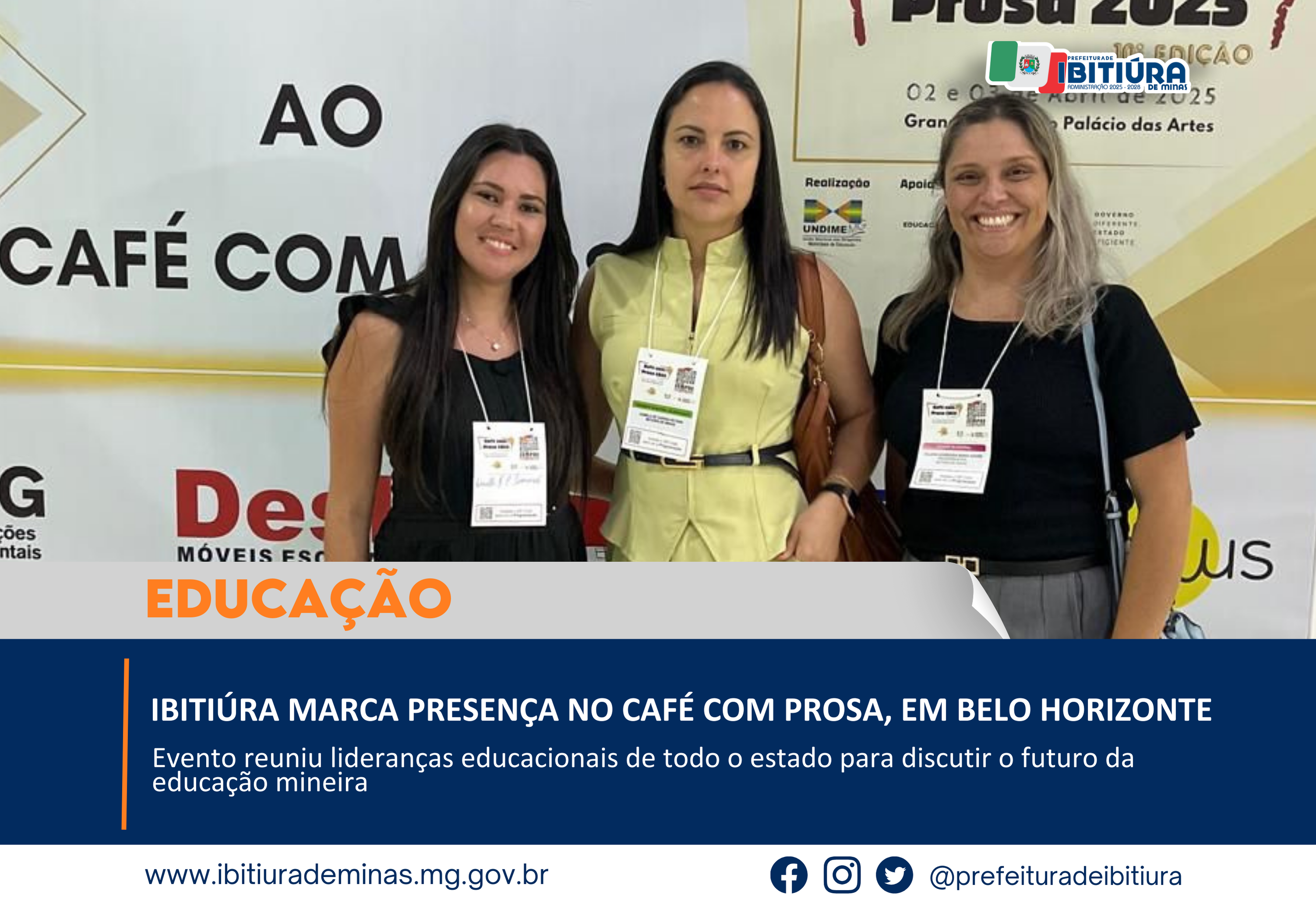 IBITIÚRA MARCA PRESENÇA NO CAFÉ COM PROSA, EM BELO HORIZONTE