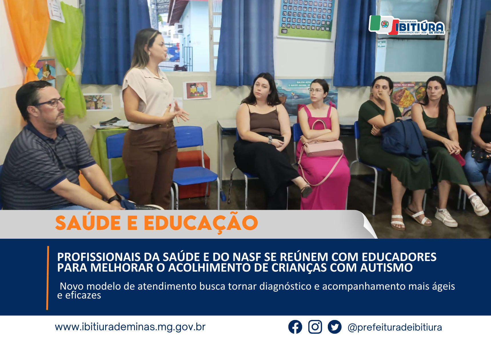PROFISSIONAIS DA SAÚDE E DO NASF SE REÚNEM COM EDUCADORES PARA MELHORAR O ACOLHIMENTO DE CRIANÇAS COM AUTISMO