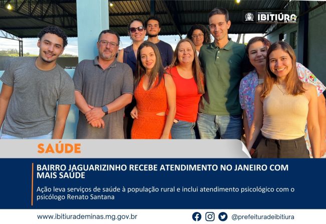 BAIRRO JAGUARIZINHO RECEBE ATENDIMENTO NO JANEIRO COM MAIS SAÚDE