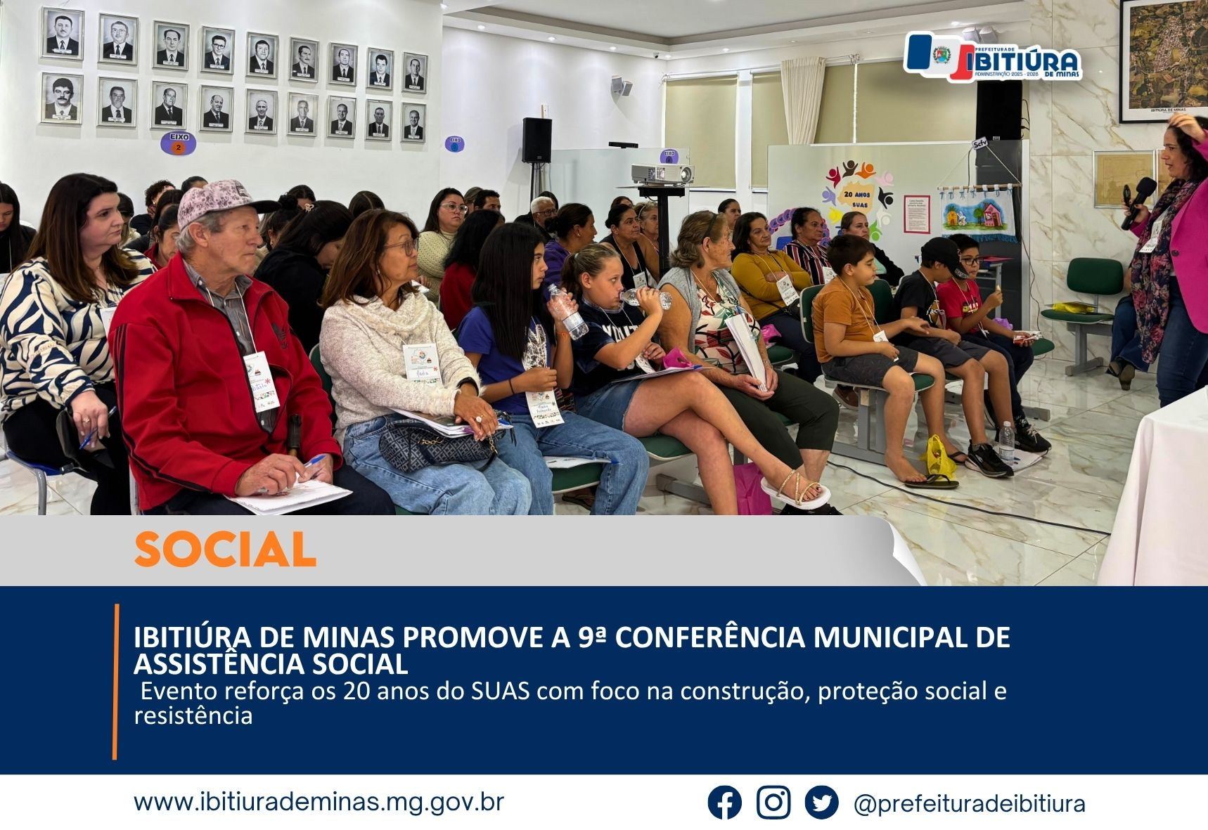 IBITIÚRA DE MINAS PROMOVE A 9ª CONFERÊNCIA MUNICIPAL DE ASSISTÊNCIA SOCIAL