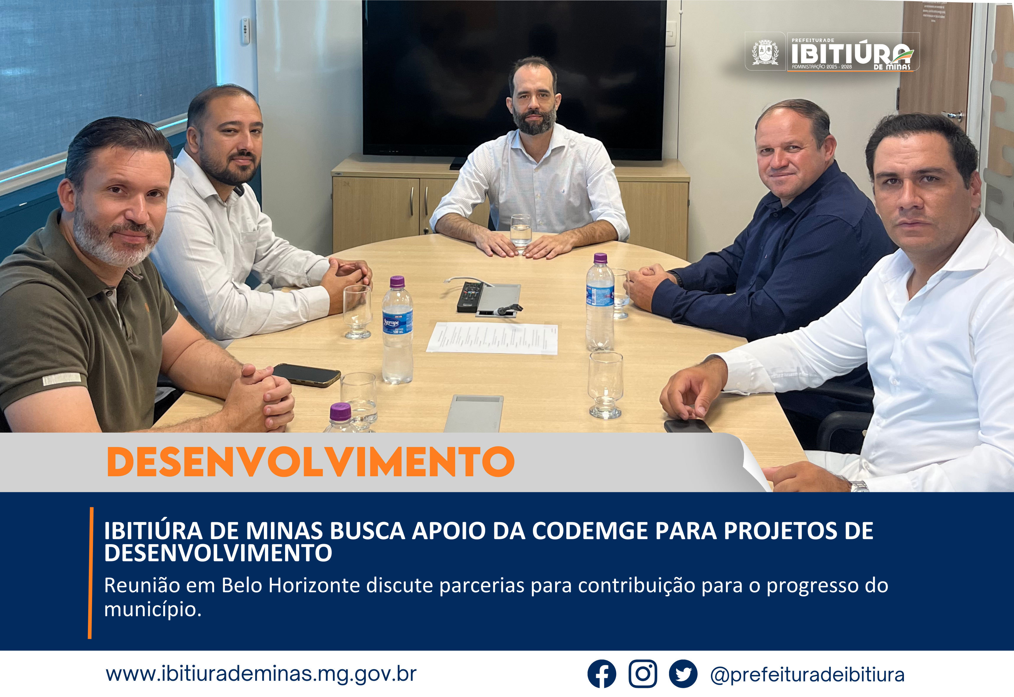 IBITIÚRA DE MINAS BUSCA APOIO DA CODEMGE PARA PROJETOS DE DESENVOLVIMENTO